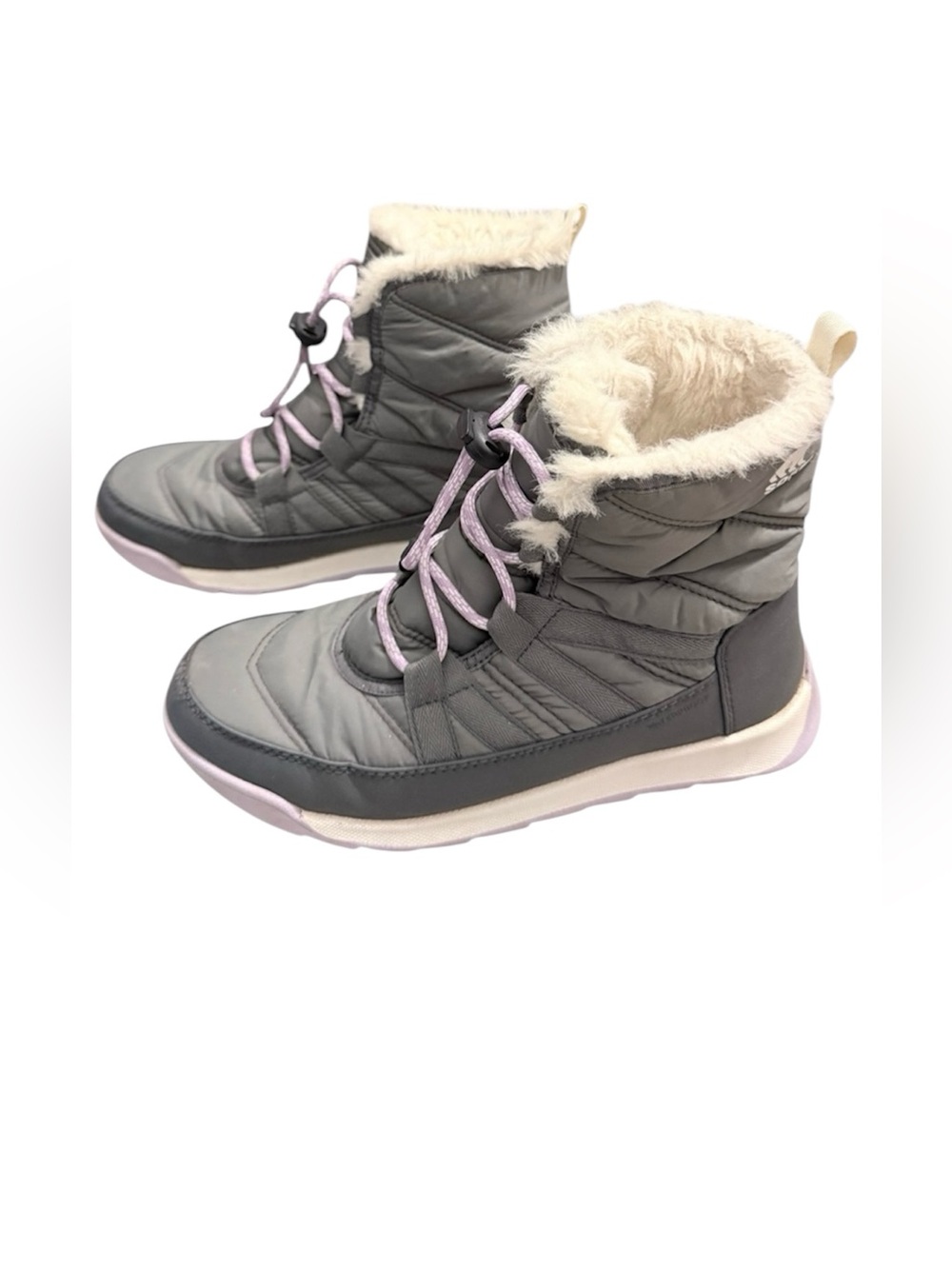 Sorel Whitney II youth 5 Joan Lace waterproof gray winter boots